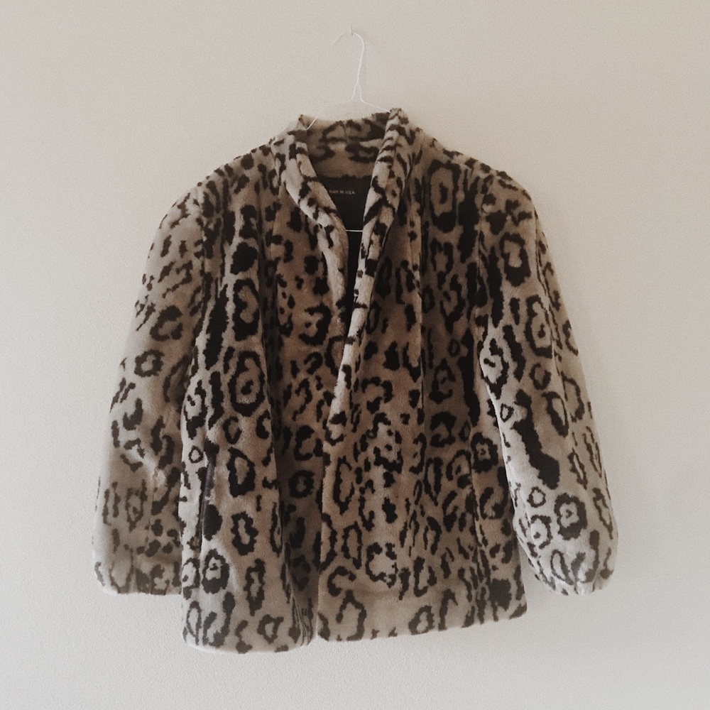 Jordache Vintage Faux Fur Coat